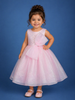 Pink Sequin Embellished Party Wear Organza Frock with Oversized Bow