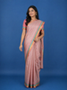 Pastel Pink Woven Butta Design Pure Kanchipuram Silk Saree