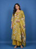 Mustard Yellow Floral Design Printed Cotton Salwar Suit