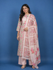 Pink Floral Design Printed Cotton Salwar Suit