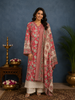 Pink Floral Printed Cotton Palazzo Suit