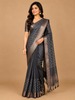 Grey Scallop Designed Cotton Casual Saree