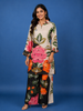 Light Beige Floral Printed Cotton Palazzo Suit
