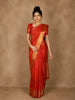 Red Floral Zari Woven Design Pure Kanchipuram Silk Saree