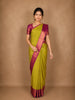 Lime Green Butta Woven Design Pure Kanchipuram Silk Saree