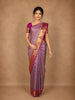 Lavender Butta Woven Kanchipuram Silk Saree