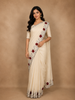 Off White Solid Design Pure Tissue Silk Saree
