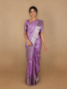 Lavender Floral Woven Pure Kanchipuram Silk Saree