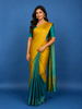 Mustard Yellow Butta Woven Silk Saree