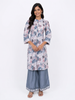 Multicolor Straight Cut Salwar Suit for Women Adorned with Multi Design Prints and Thread work