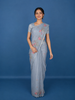 Light Blue Floral Embroidered Kota Cotton Saree