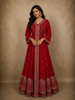 Dark Pink Heavy Sequins Embroidered Design Organza Mastani Lehenga with Dupatta
