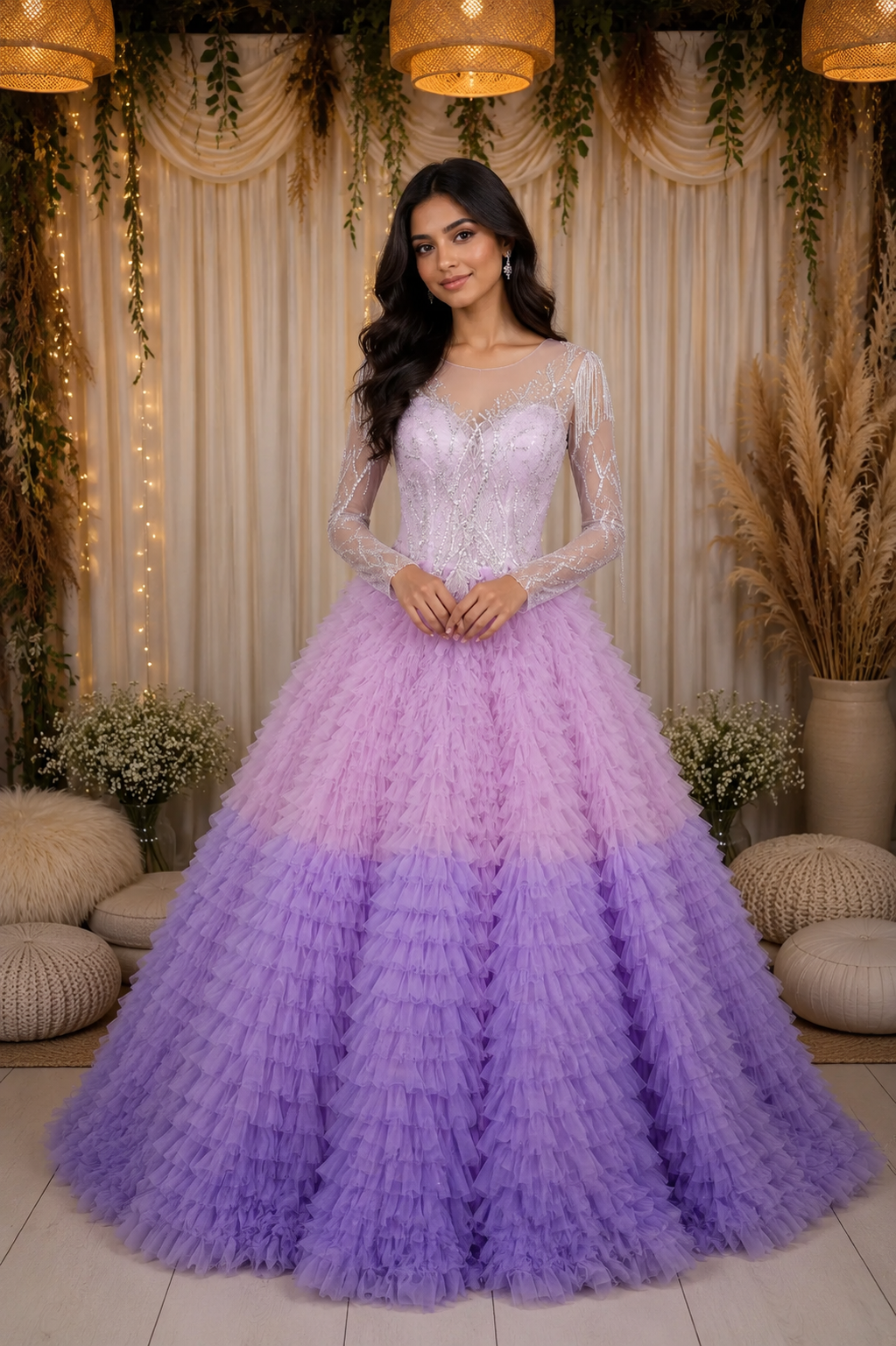 reception purple dress Love Bridal Shower/Reception Dress Elarose Sweet Weddings | All Rights Reserved