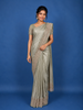 Pista Green Leaf Woven Banarasi Silk Saree