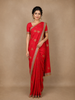 Red Butta Woven Design Banarasi Silk Saree