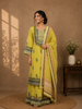 Yellow Floral Designed Cotton Salwar Suit