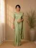 Green Floral Woven Pure Kanchipuram Silk Saree – Traditional Bridal & Festive Wear
