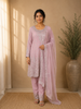 Light Pink Floral Designed Georgette Salwar Suit