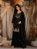 Black Floral Embroidered Design Georgette Lehenga with Dupatta
