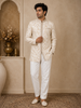 Sandal Kurta Set Adorned with Design Prints, with Pant