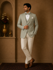 Pale Green Plain Men's Suit