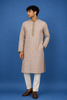 Multicolor Geometric Floral Printed Cotton Kurta