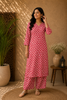 Pink Floral Designed Cotton Salwar Suit