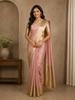 Pink Floral Woven Pure Kanchipuram Silk Saree