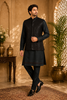 Bottle Green Embroidered Design Semi Silk Kurta Set