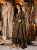 Green Floral Printed Cotton Salwar Suit