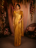 Premium Antique Gold All-Over Zari Woven Design Pure Kanchipuram Silk Saree with Zari Border