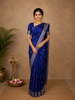 Royal Blue Butta Woven Design Pure Banarasi Saree