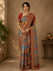 Multicolor Printed Design Banarasi Silk Saree