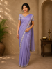 Lavender Sequin Embellishment Georgette Saree