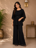 Black Floral Designed Palazzo Salwar Suit for Women