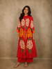 Dark Pink Floral Printed Design Cotton Co-ord Set