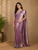 Lavender Floral Woven Pure Kanchipuram Silk Saree