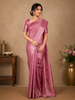 Pink Floral Woven Pure Kanchipuram Silk Saree