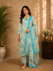 Seafoam Green Floral Design Printed Cotton Salwar Suit
