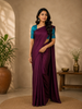 Wine Purple Butta Design Pure Kanchipuram Silk Saree