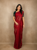 Red Floral Woven Kanchipuram Silk Saree
