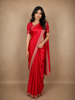 Queen Pink Satin Saree with Designer Border