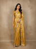 Yellow Soft Banarasi Saree with Floral Design And Designer Border