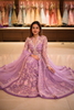 Soft Lavender Floral Sequins and Zardozi Embroidered Design Net Mastani Lehenga with Designer Dupatta