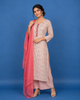 white Floral Print Design Salwar Suit
