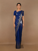 Royal Blue Sequin Embellished Chiffon Saree