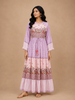 Light Purple Kurti Top Adorned with Floral and 3D Floral Design without Dupatta
