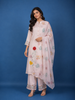 Pale Pink Floral Designed Cotton Salwar Suit