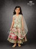 Pista Green Raw Silk Lehenga with Floral Embroidery, Paired with Dupatta