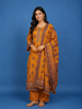 Orange Diamond Designed Cotton Salwar Suit